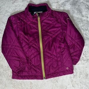 Columbia Kid’s Purple Quilted Lightweight Jacket SZ 4 Toddler